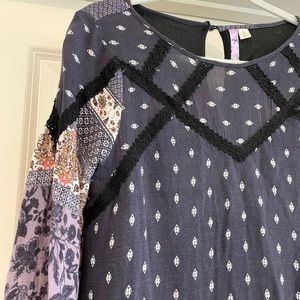 Purple Patterned Dress